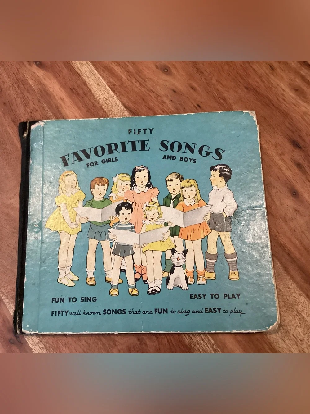 Vtg. 1935 Children’s Music book titled “FIFTY FAVORITE SONG FOR GIRLS AND BOYS”